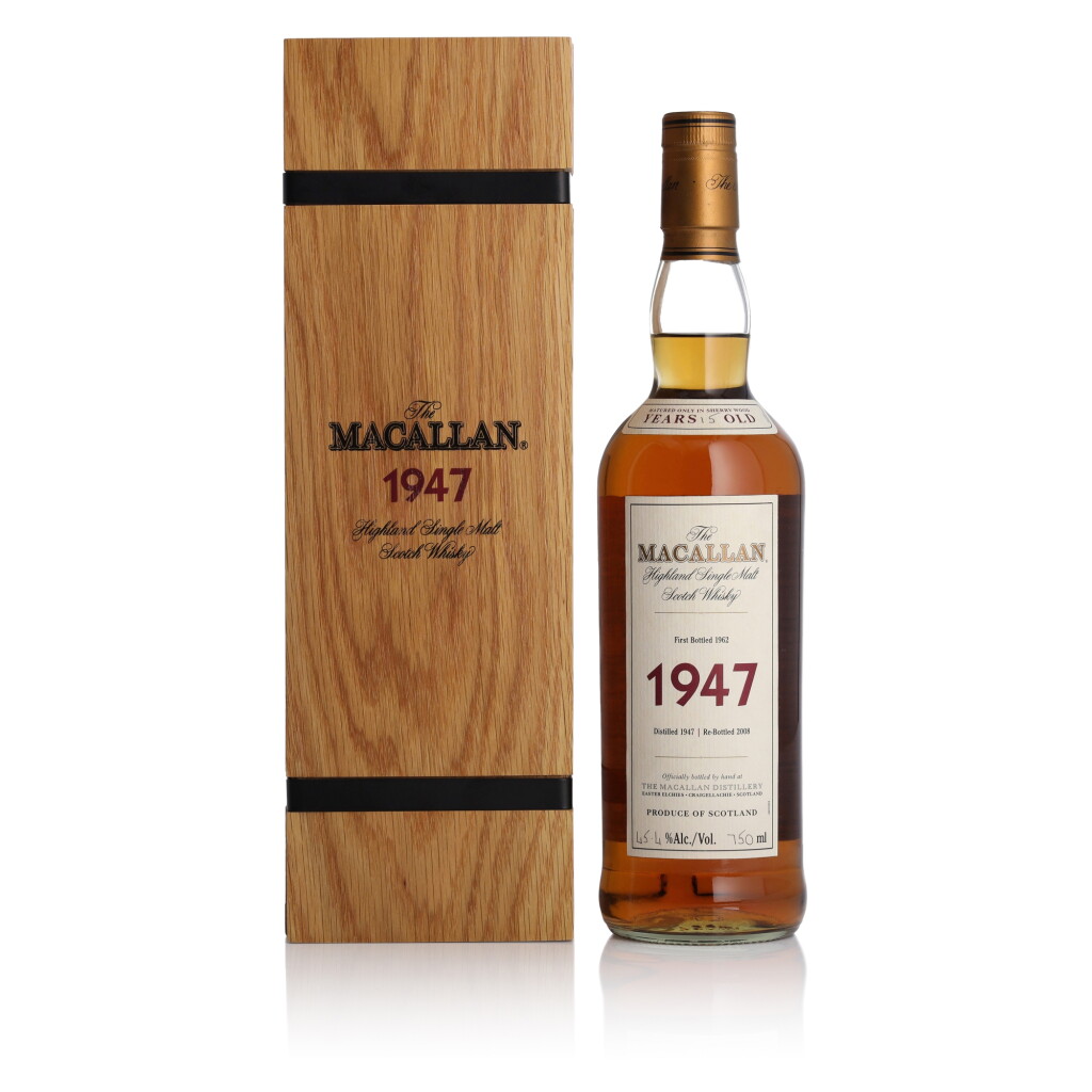 View full screen - View 1 of Lot 45. The Macallan Fine & Rare 15 Year Old 45.4 abv 1947 (1 BT 75cl).