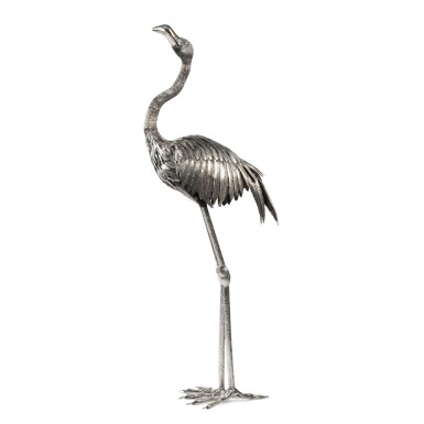 View full screen - View 1 of Lot 90. A monumental Italian silver flamingo, Mario Buccellati, Milan, 20th century.