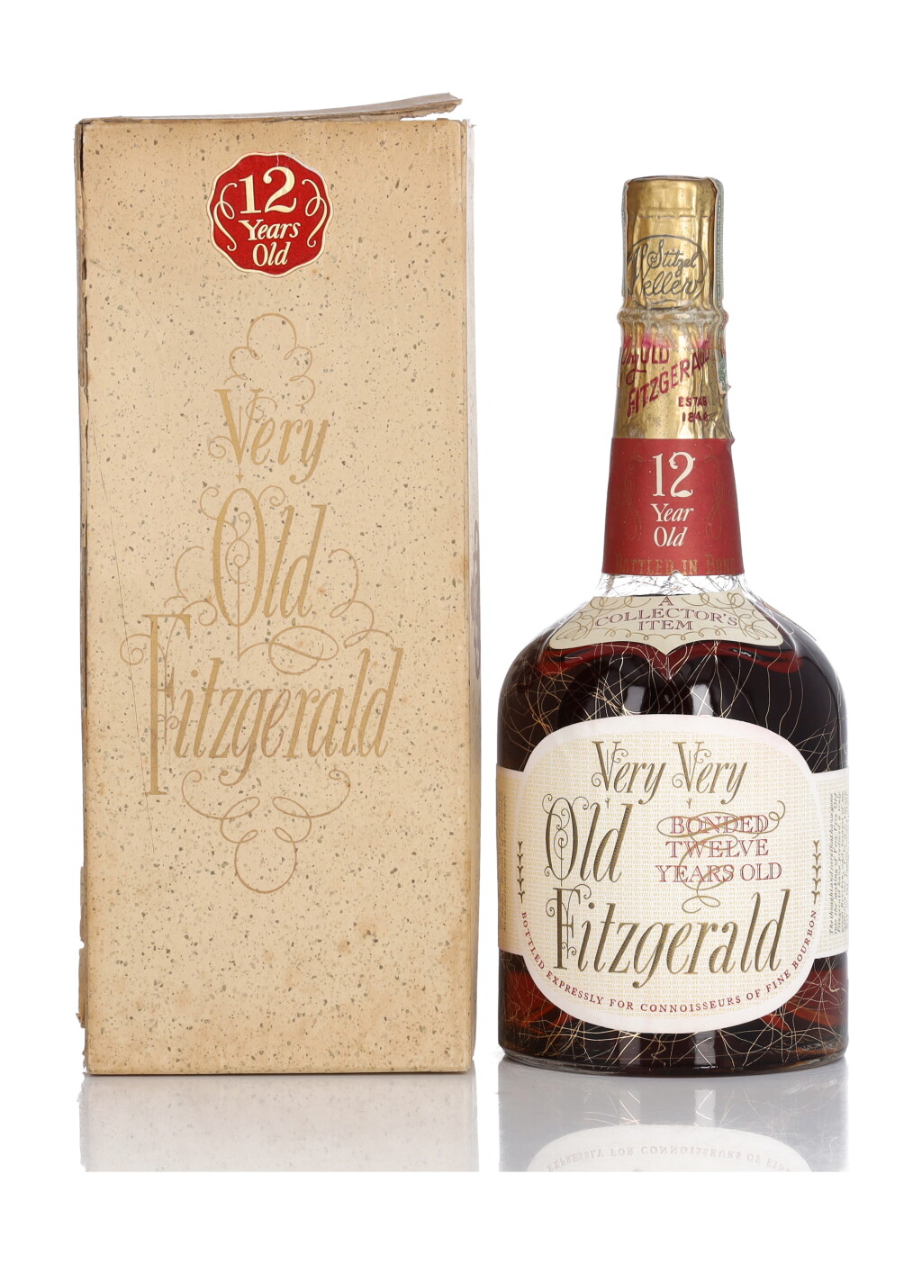 View full screen - View 1 of Lot 299. Very Very Old Fitzgerald 12 Year Old 100 Proof 1952 (1 Bottle 4/5 Quart).