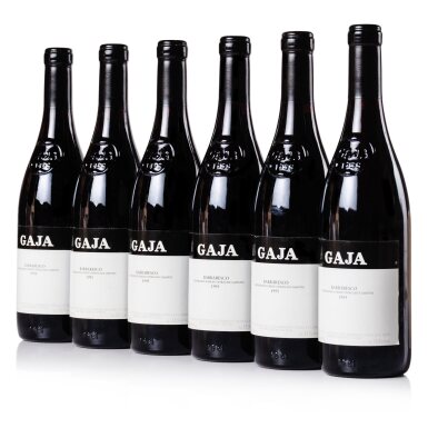 View full screen - View 1 of Lot 386. Barbaresco 1995 Gaja (6 BT).