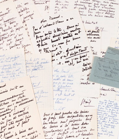 View full screen - View 1 of Lot 166. Importante correspondance à Raymond Picaud. 1952-1953. 15 lettres au sujet de la réalisation de tapisseries d'après ses œuvres..