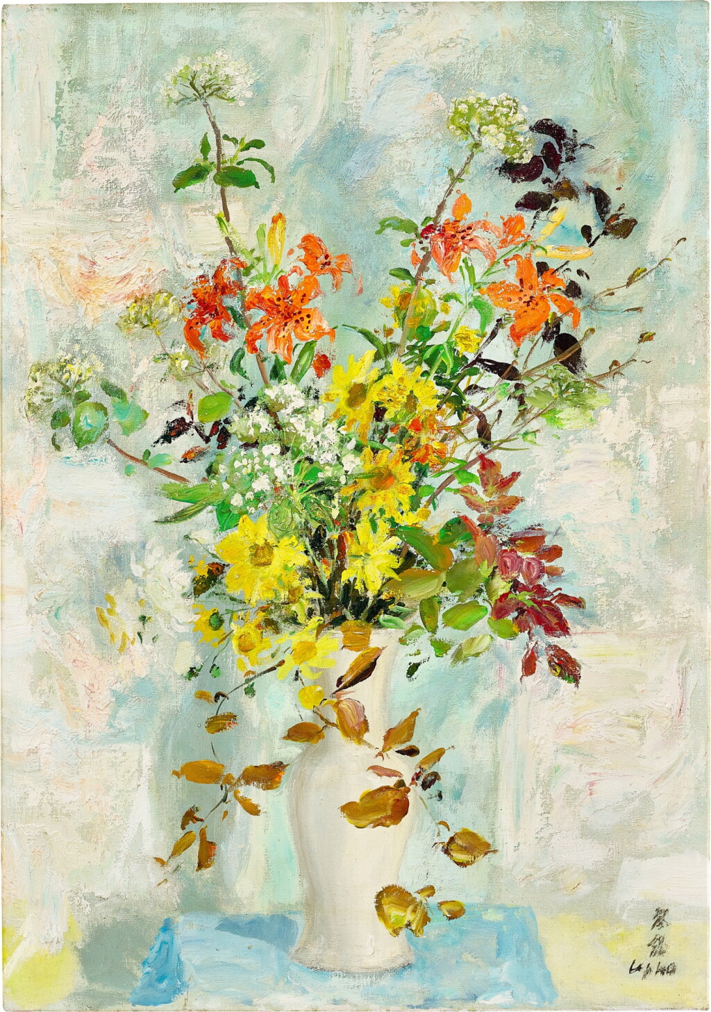 View full screen - View 1 of Lot 945. Le Pho 黎譜 | Fleurs 花卉.