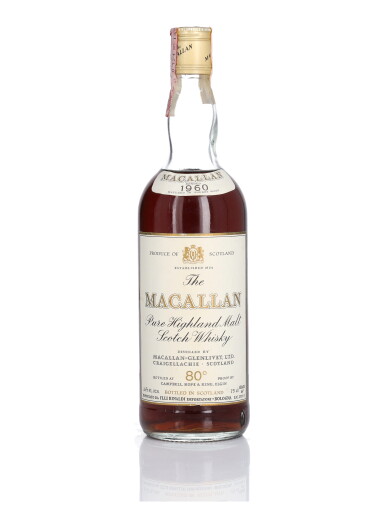 View full screen - View 1 of Lot 19. The Macallan 80 Proof 1960 (1 BT 75cl).