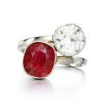 Ruby and diamond ring
