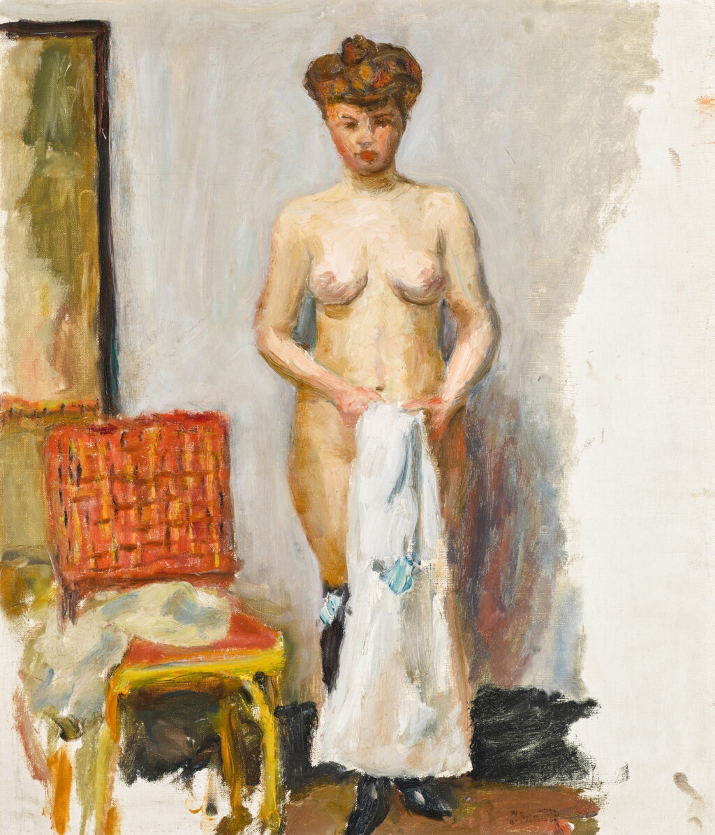 View full screen - View 1 of Lot 400. PIERRE BONNARD | NU, CHAISE ROUGE.