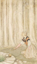 Arthur Rackham | Original illustration for Arthur Rackham's Book of Pictures (Frog Prince), 1913
