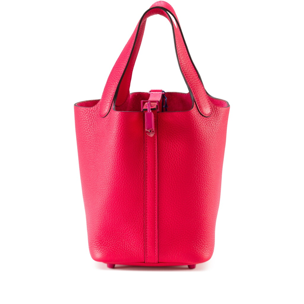 View full screen - View 1 of Lot 555. Limited Edition Rose Mexico Togo Picotin Lock 18 Monochrome Pink Hardware, 2023.