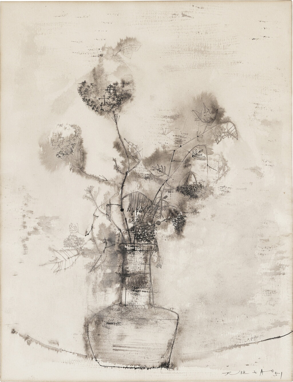 View full screen - View 1 of Lot 155. Zao Wou-Ki 趙無極 | Still life 靜物.