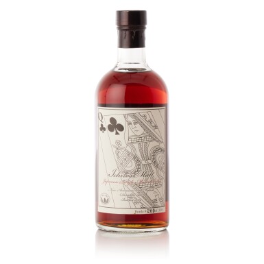 View full screen - View 1 of Lot 6355. 羽生 Hanyu Ichiro's Malt Card Series Queen of Clubs 56.0 abv 1988 (1 BT70).