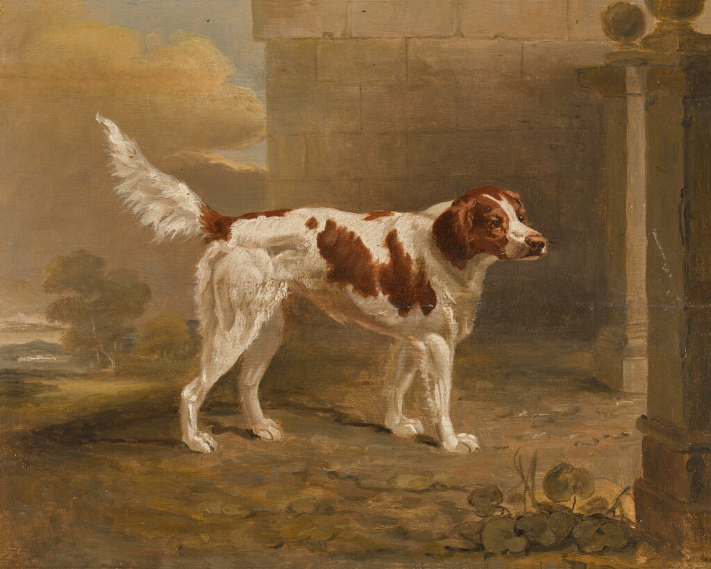 View full screen - View 1 of Lot 140. A spaniel in a landscape.