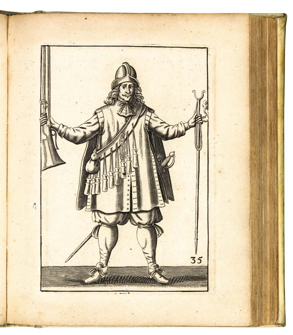 View full screen - View 1 of Lot 47. Boxel, Vertoogh van de Kryghs-Oeffeninge, The Hague, 1673, vellum.