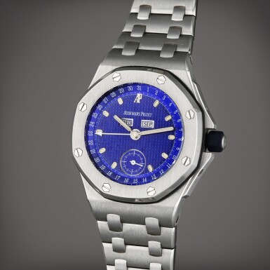 View full screen - View 1 of Lot 225. Reference 25887ST.O.1010ST.01 Royal Oak Offshore | A limited edition stainless steel automatic triple calendar wristwatch with bracelet, Made to Commemorate the Winter Olympics in Nagano, Japan, Circa 1998.