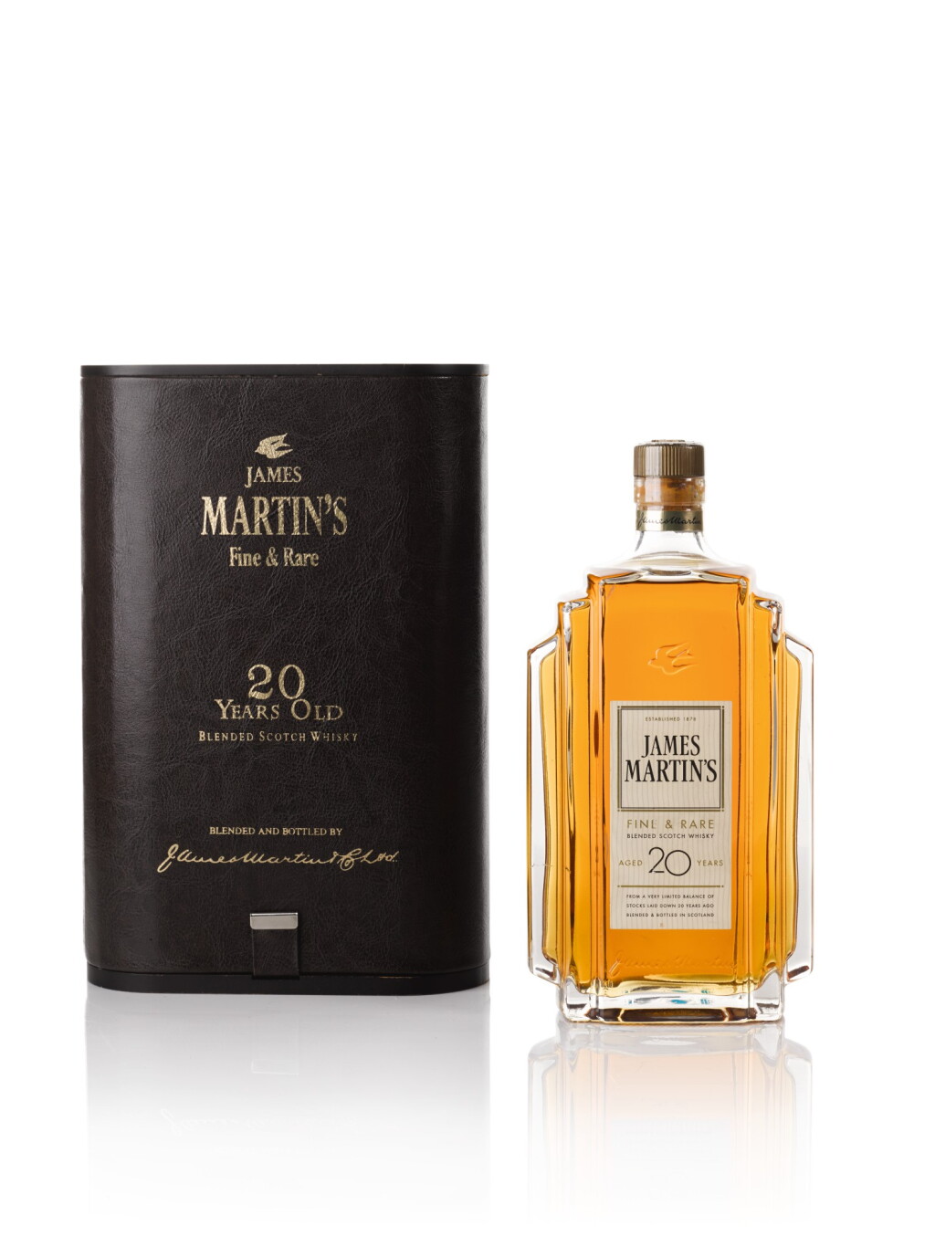 View full screen - View 1 of Lot 105. James Martin’s Fine and Rare 20 Years Old Blended Scotch Whisky 47.0 abv NV .