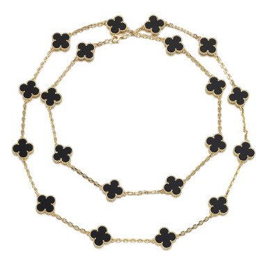 View full screen - View 1 of Lot 139. Onyx necklace, 'Alhambra'.