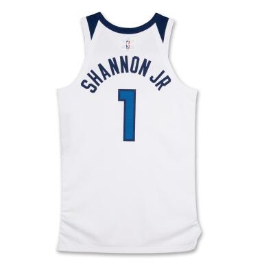 View full screen - View 1 of Lot 5. Terrence Shannon Jr. ‘Christmas Day’ Minnesota Timberwolves 2025-2026 Game Worn Association Edition Jersey.