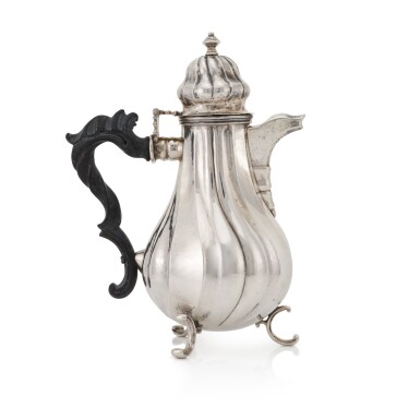 View full screen - View 1 of Lot 260. An Italian silver coffee pot, Venice, circa 1760, maker’s mark of MG with two stars.