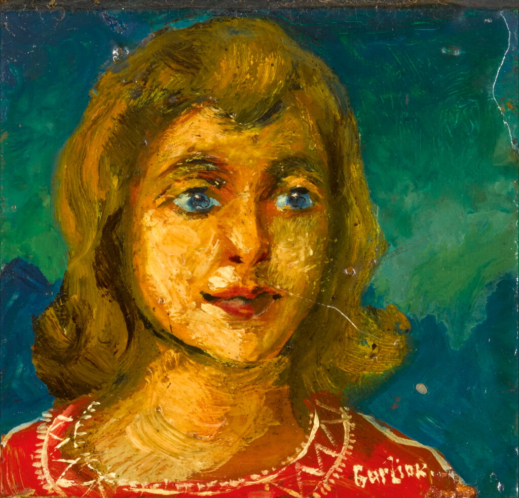View full screen - View 1 of Lot 106. DAVID DAVIDOVICH BURLIUK | Triptych: The Artist's Family.