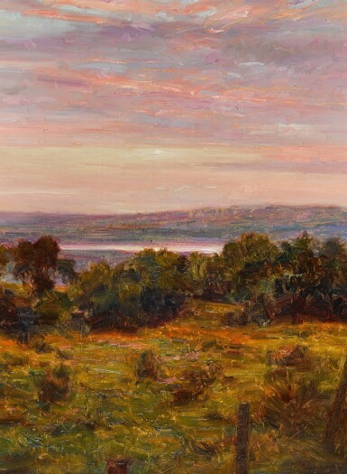 View full screen - View 1 of Lot 237. Twilight Over the Lough, Islandmagee, Co. Antrim.