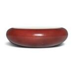 A copper-red-glazed washer, Qing dynasty, 19th century | 清十九世紀 紅釉洗