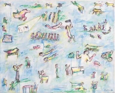 View full screen - View 1 of Lot 538. JAN VOSS | COMPOSITION WITH FIGURES.