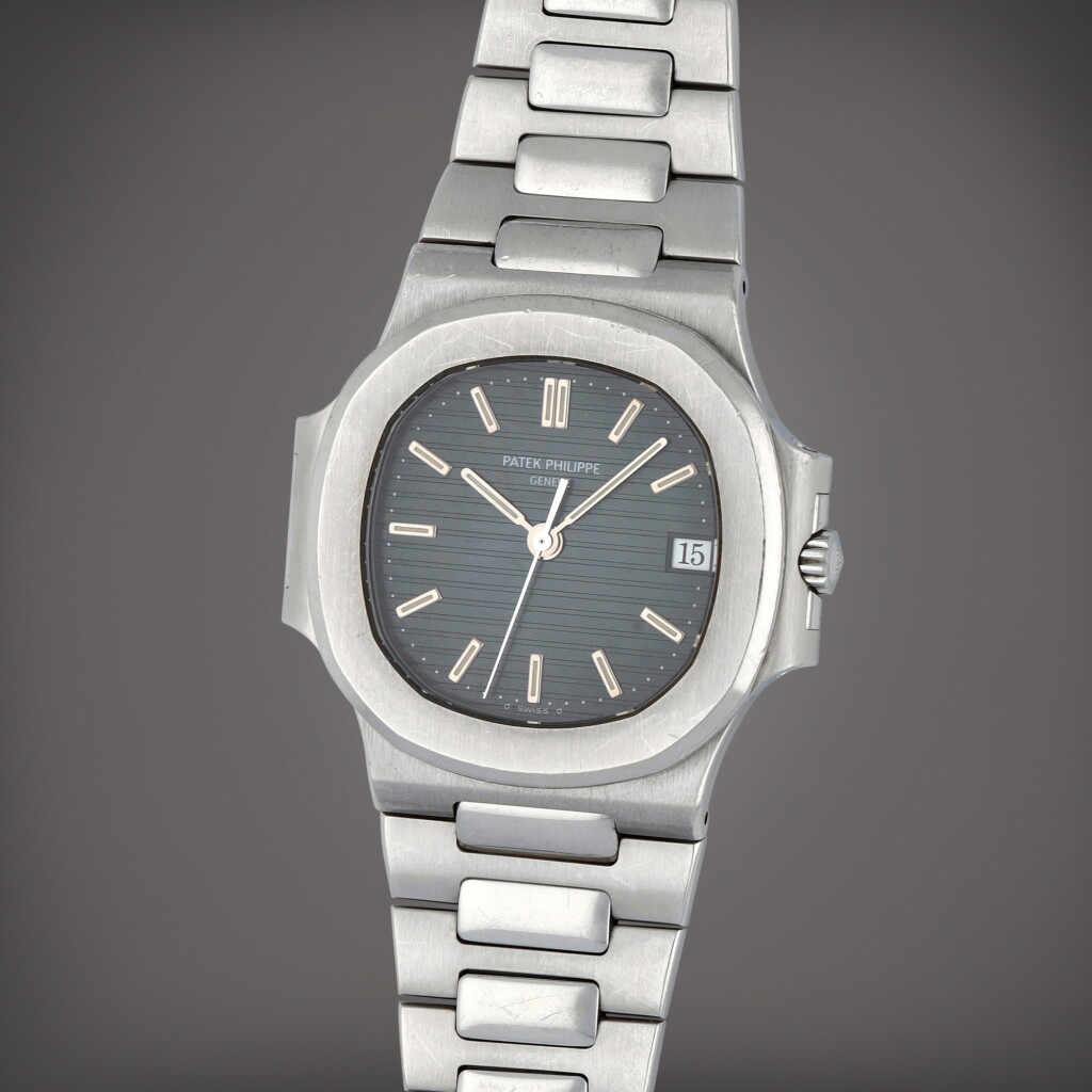 View full screen - View 1 of Lot 237. Nautilus, Reference 3800/1A-010 | A stainless steel wristwatch with date and bracelet | Circa 1997.
