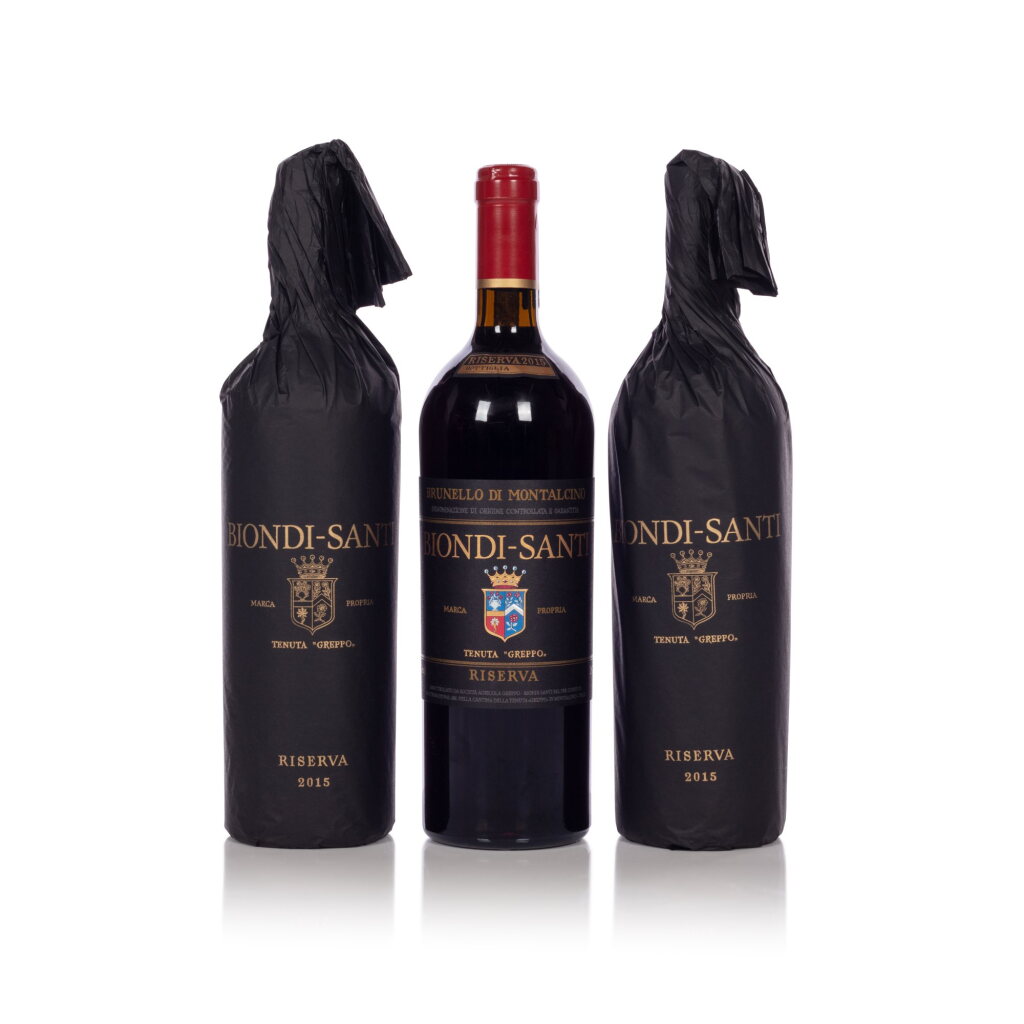 View full screen - View 1 of Lot 265. Brunello di Montalcino, Riserva 2015 Biondi-Santi (3 BT).