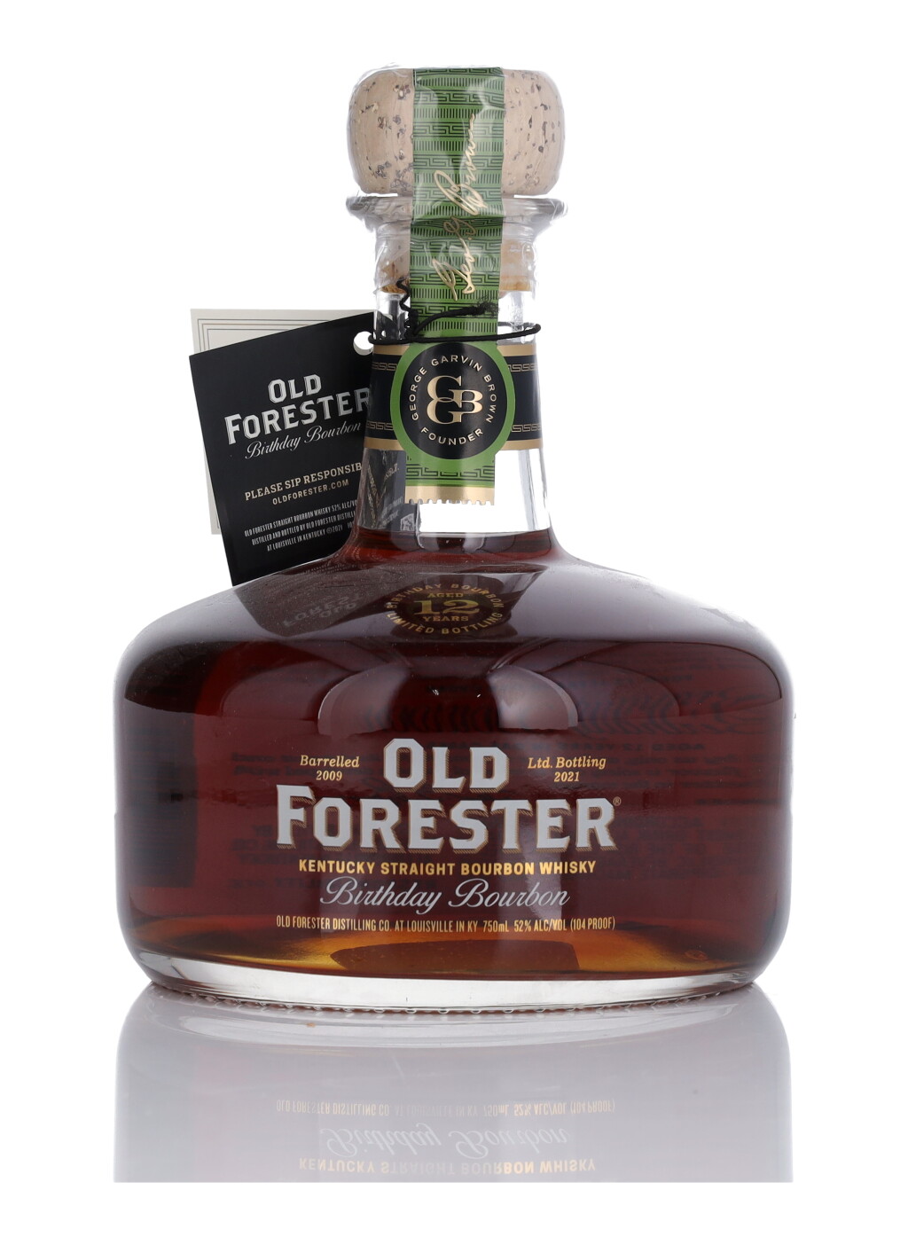View full screen - View 1 of Lot 183. Old Forester 12 Year Old Birthday Bourbon 2021 Release 104 Proof 2009 (1 BT 75cl).
