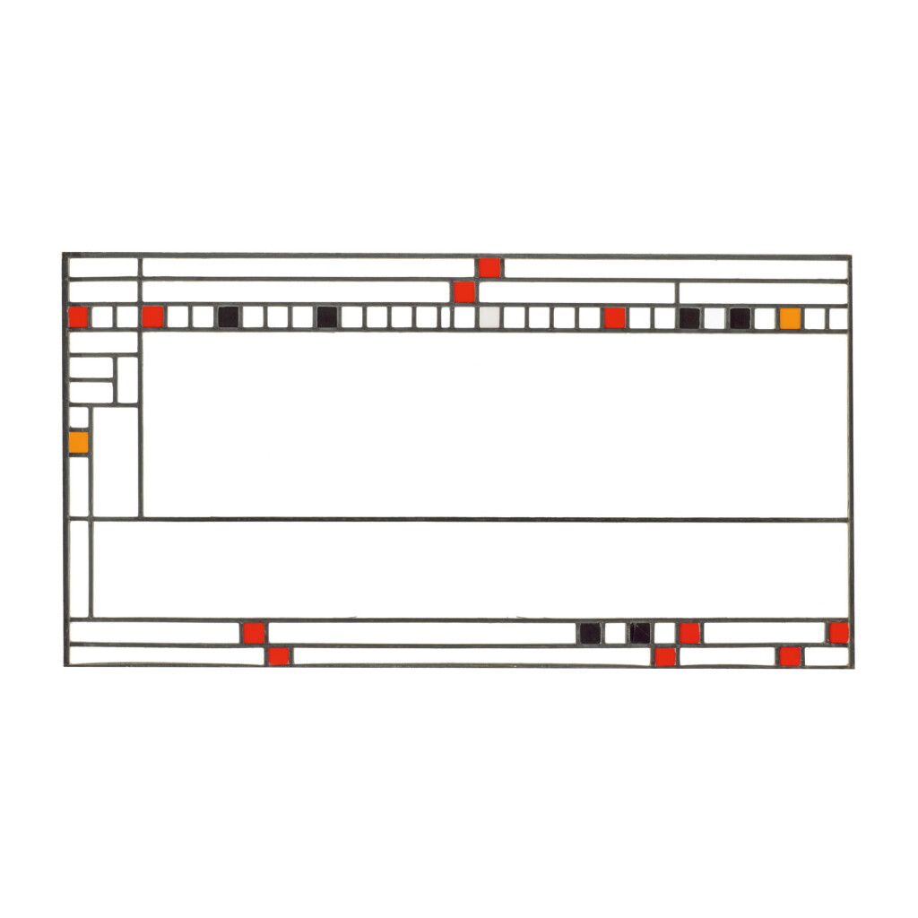 View full screen - View 1 of Lot 111. FRANK LLOYD WRIGHT | CLERESTORY WINDOW FROM THE AVERY COONLEY PLAYHOUSE, RIVERSIDE, ILLINOIS.
