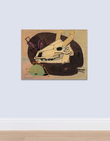 View full screen - View 1 of Lot 11. MANSOUR GHANDRIZ | SKULL AND PALETTE.