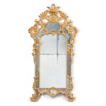 Miroir en bois peint, travail italien, Piémont, vers 1750