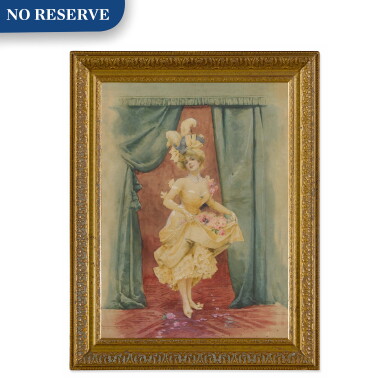 View full screen - View 1 of Lot 271. WOMAN WITH ROSES.