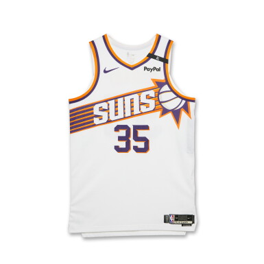 View full screen - View 1 of Lot 21. Kevin Durant Phoenix Suns 2024-2025 Game Worn Association Edition Jersey | 35 Points.