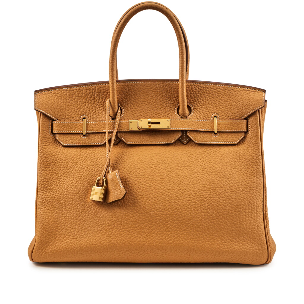 View full screen - View 1 of Lot 125. Natural Sable Fjord Birkin 35 Gold Hardware, 2007.