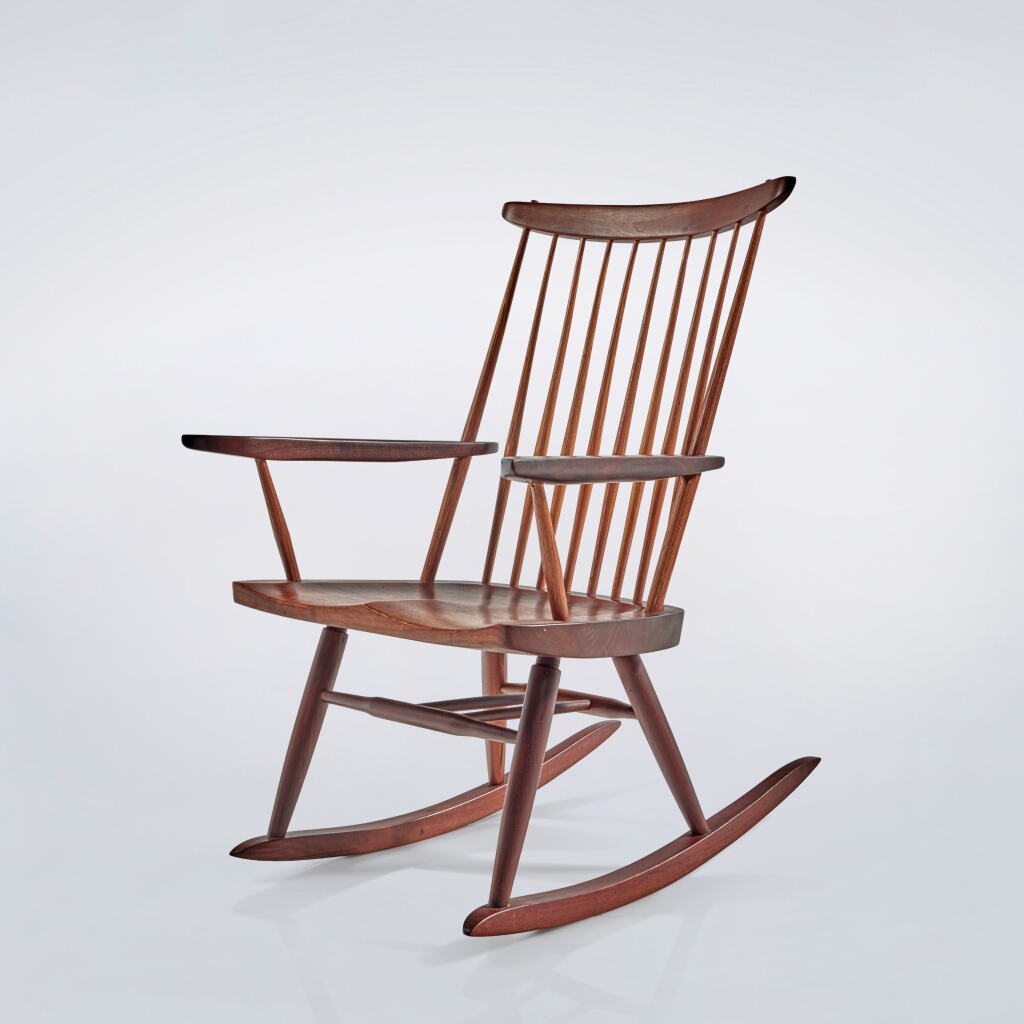 View full screen - View 1 of Lot 570. "New Chair" Rocker with Arms.