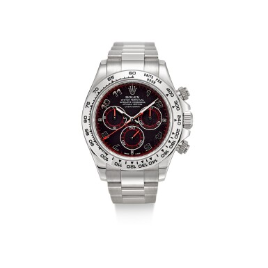 View full screen - View 1 of Lot 365. ROLEX | COSMOGRAPH DAYTONA, REFERENCE 116509 A WHITE GOLD CHRONOGRAPH WRISTWATCH WITH BRACELET, CIRCA 2006.