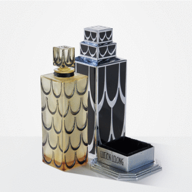 View full screen - View 1 of Lot 88. "Skyscraper" Perfume Bottle.