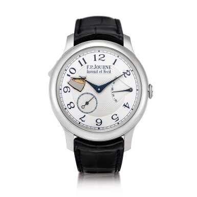 View full screen - View 1 of Lot 2221. F.P. Journe | Répétition Minutes Souveraine, A stainless steel minute repeating wristwatch with power reserve indication, Circa 2011 | Répétition Minutes Souveraine 精鋼三問腕錶,備動力儲備顯示,約2011年製.