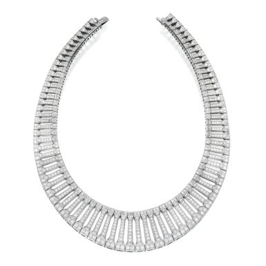 View full screen - View 1 of Lot 78. Cartier | Diamond Necklace, France.