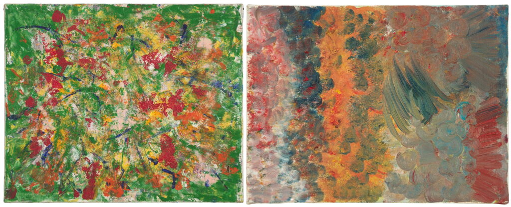 View full screen - View 1 of Lot 89. A Pair of Abstract Paintings .