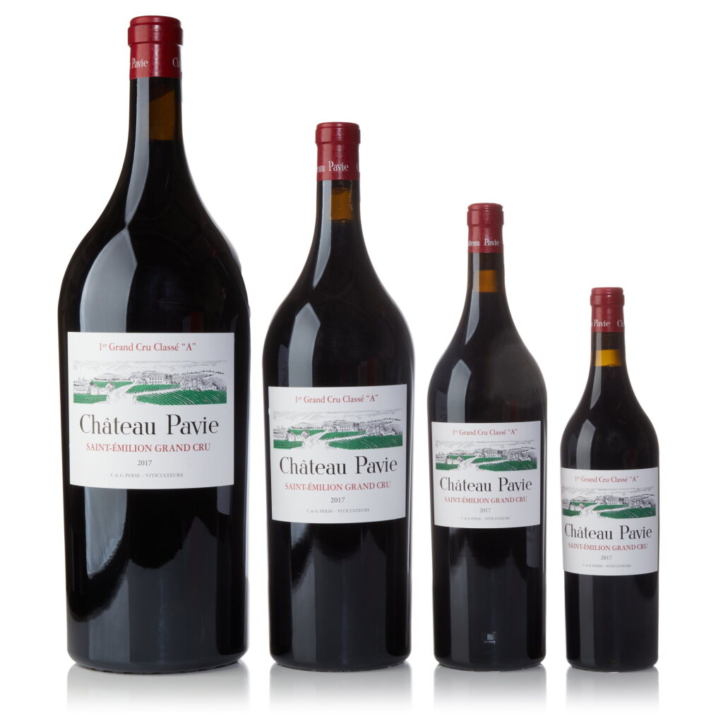 View full screen - View 1 of Lot 675. Château Pavie 2017 Mixed Format Collection Case (1 BT, 1 IMP, 1 DM, 1 MAG).