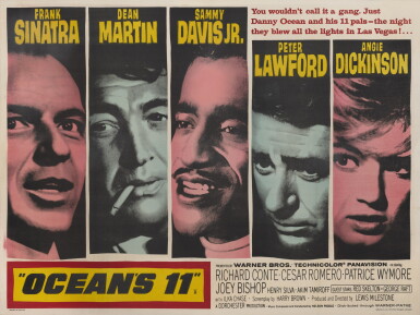 View full screen - View 1 of Lot 3. Ocean's 11 (1960), poster, British.