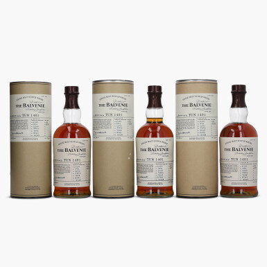 View full screen - View 1 of Lot 2045. The Balvenie Tun 1401 Batch No.6 49.8 abv NV (3 Bottles 75cl).