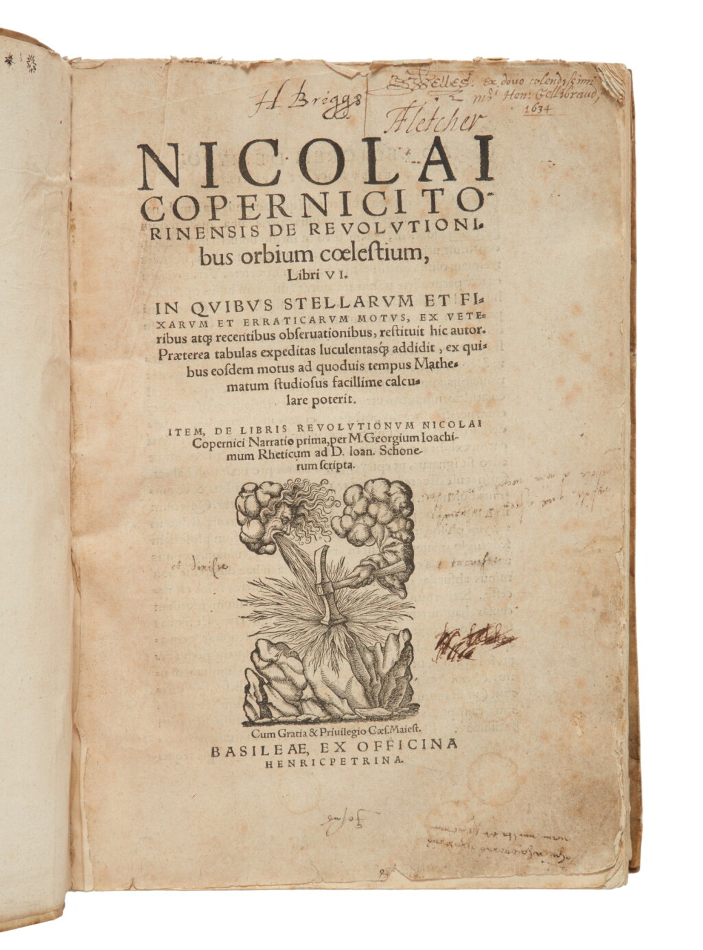 View full screen - View 1 of Lot 21. Copernicus, Nicolaus | A significant association copy of the 1566 De Revolutionibus.
