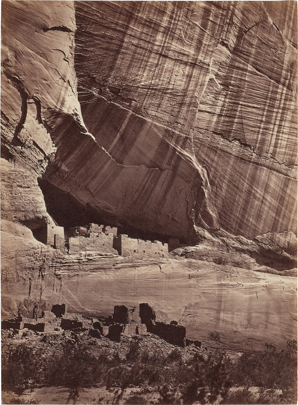 View full screen - View 1 of Lot 42. 'Ancient Ruins in the Cañon de Chelle, N.M.'.