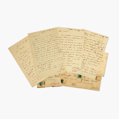 View full screen - View 1 of Lot 98. Giuseppe Verdi | Four autograph letters signed, to Giuseppe Nicoli, 1873-1886.