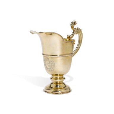 View full screen - View 1 of Lot 72. A Queen Anne silver-gilt ewer, Philip Rollos, London, 1705.
