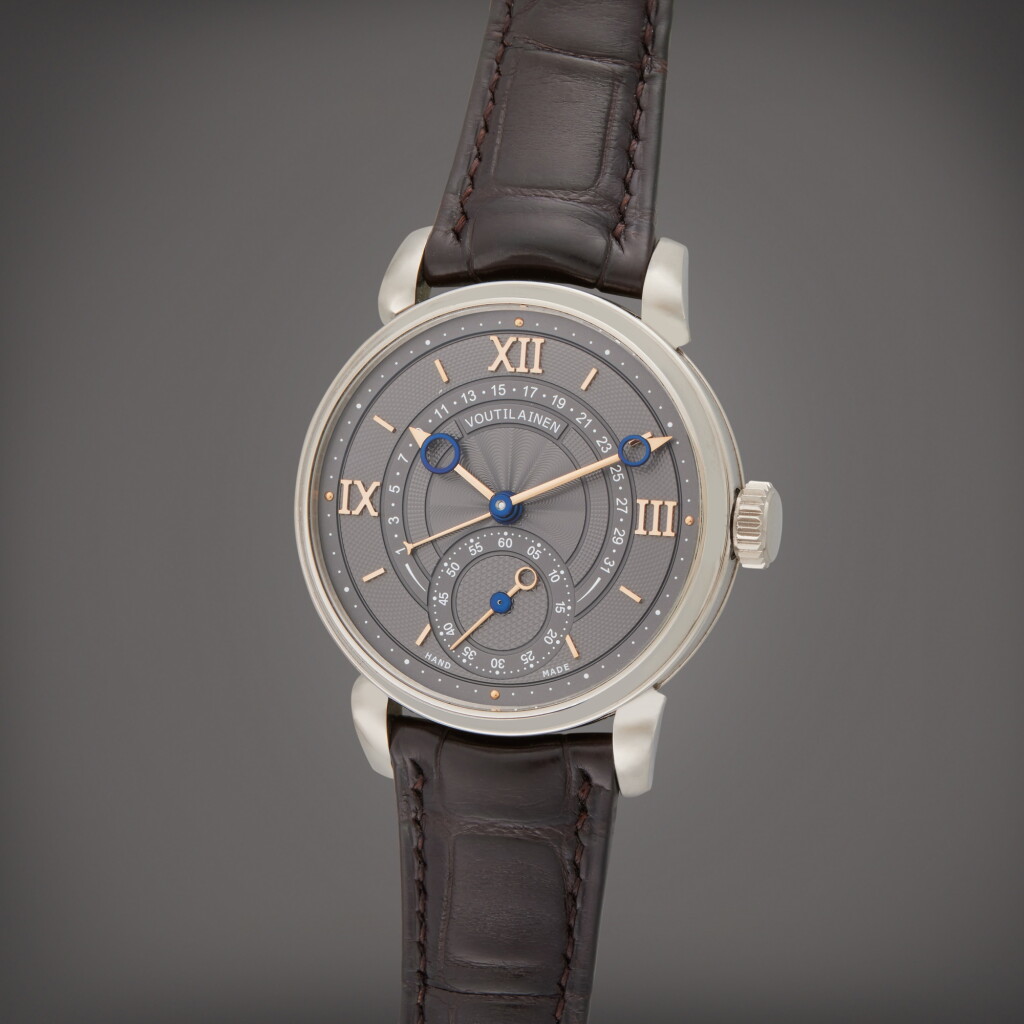 View full screen - View 1 of Lot 86. Reference 217QRS | A limited edition white gold wristwatch with retrograde date, Circa 2019.