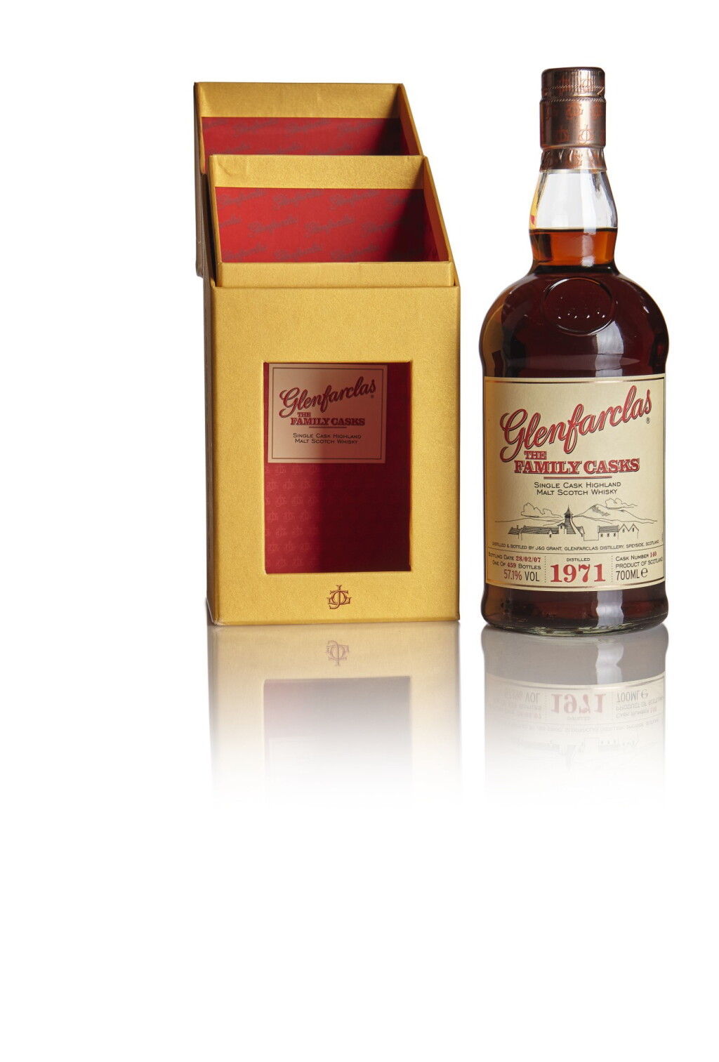 View full screen - View 1 of Lot 249. GLENFARCLAS FAMILY CASK 51.7 ABV 1971 .