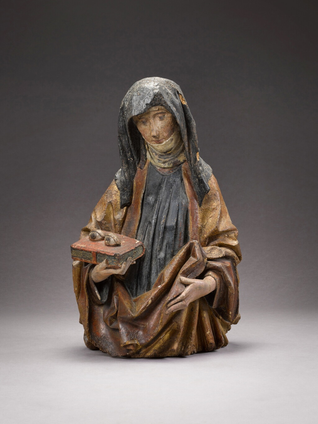 View full screen - View 1 of Lot 13. Half figure of Saint Odilia.