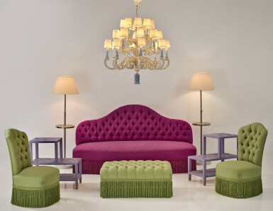 View full screen - View 1 of Lot 328. PIERRE LE-TAN | SUITE OF CHILDREN’S PLAYROOM FURNITURE.